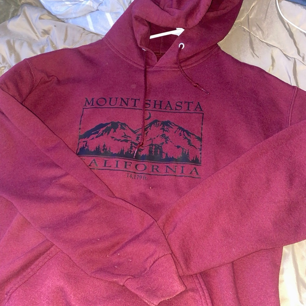 Red California hoodie